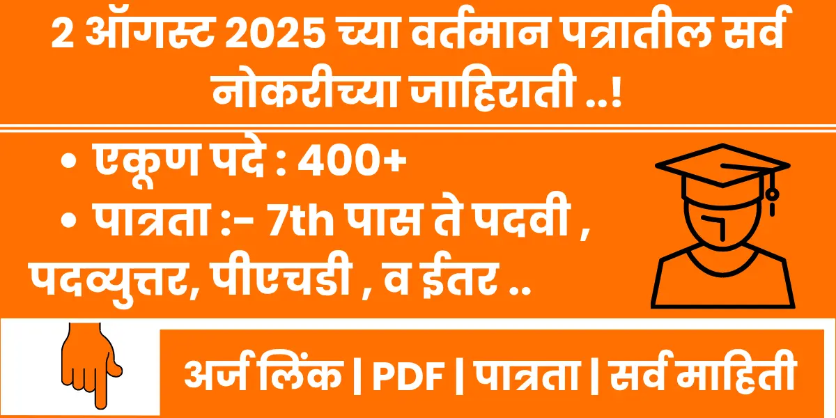 Latest Job Vacancy Maharashtra notification