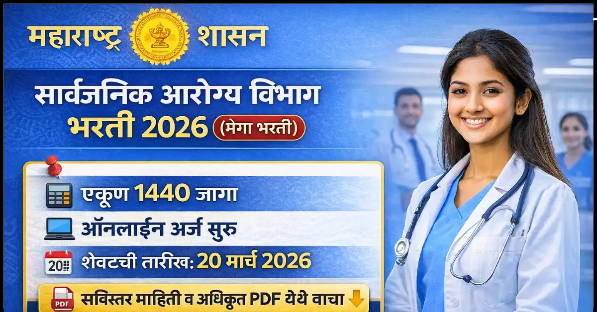Arogya Vibhag MO Bharti 2026 Apply online