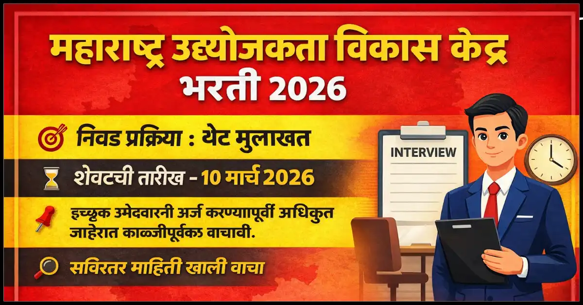 MCED Recruitment 2026